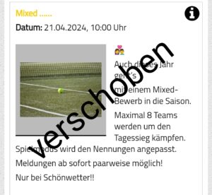 Mixed-Ersatztermin 20.05